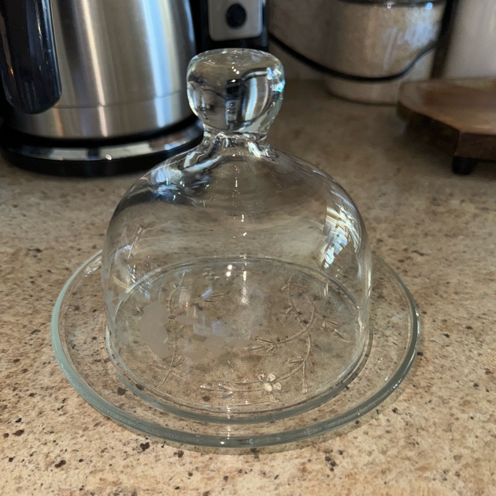 VTG Princess House Cheeseball Butter dish with Domed lid